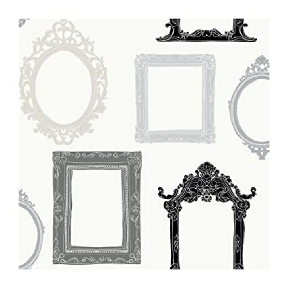 Wallpaper Black / White / Gray Picture Frames